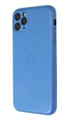 Apple PU Leather Case for iPhone 11 Pro Blue (With Camera Lens Protection)