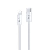 Blueo Braided PD Fast Charging USB-C to Lightning Cable (1m) White