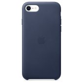 Apple Leather Case 1:1 for iPhone SE (2020/2022) Midnight Blue