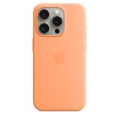 Apple Silicone Case 1:1 for iPhone 15 Pro with MagSafe Orange Sorbet