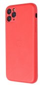 Apple PU Leather Case for iPhone 11 Pro Red (With Camera Lens Protection)