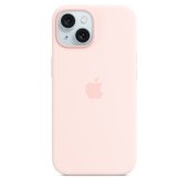 Apple Silicone Case 1:1 for iPhone 15 with MagSafe Light Pink