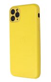 Apple PU Leather Case for iPhone 11 Pro Yellow (With Camera Lens Protection)