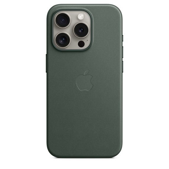 Apple FIneWoven Case 1:1 for iPhone 15 Pro with MagSafe Evergreen