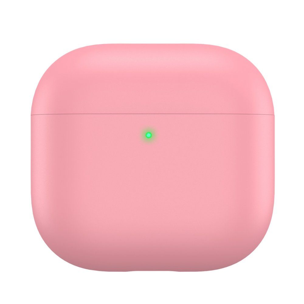 AhaStyle Ultra-Thin Colorful Silicone Case for Airpods 4 Pink