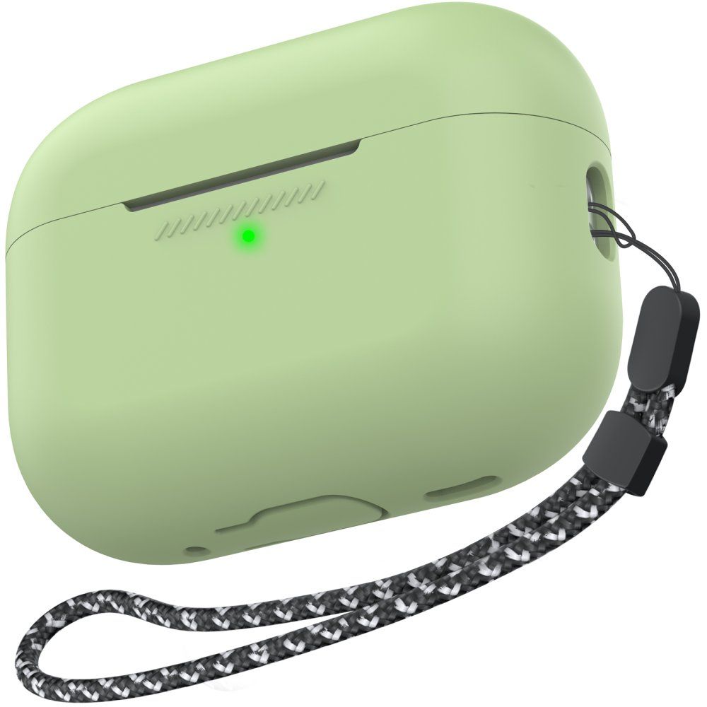 AhaStyle Colorful Silicone Case for Airpods Pro 2 Avocado Green