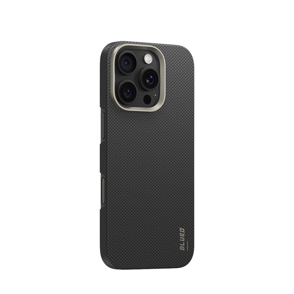 Blueo Air Aramid Fiber Phone Case (600D) for iPhone 16 Pro Max with MagSafe Black