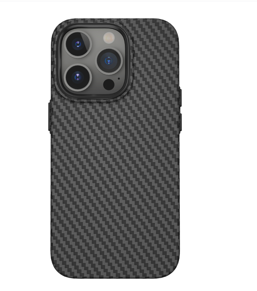 WiWU Kabon Phone Case for iPhone 15 Pro with MagSafe Black