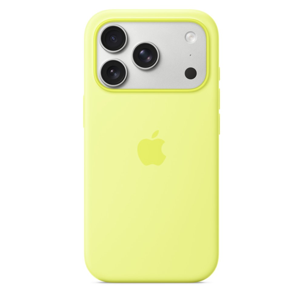 Apple Silicone Case 1:1 for iPhone 17 Pro with MagSafe Neon Yellow