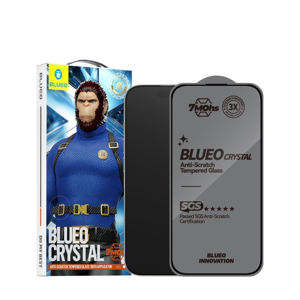 Blueo Crystal Anti-Scratch Tempered Glass for iPhone 16 Pro Max