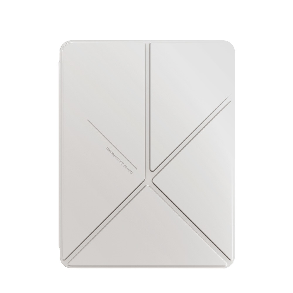 Blueo PC Case with Protective Shelter for iPad Pro 12.9''/Air 13'' (2024)  White
