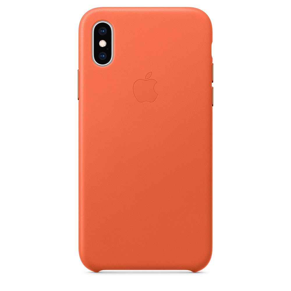 Apple Leather Case 1:1 for iPhone Xs  Max Sunset