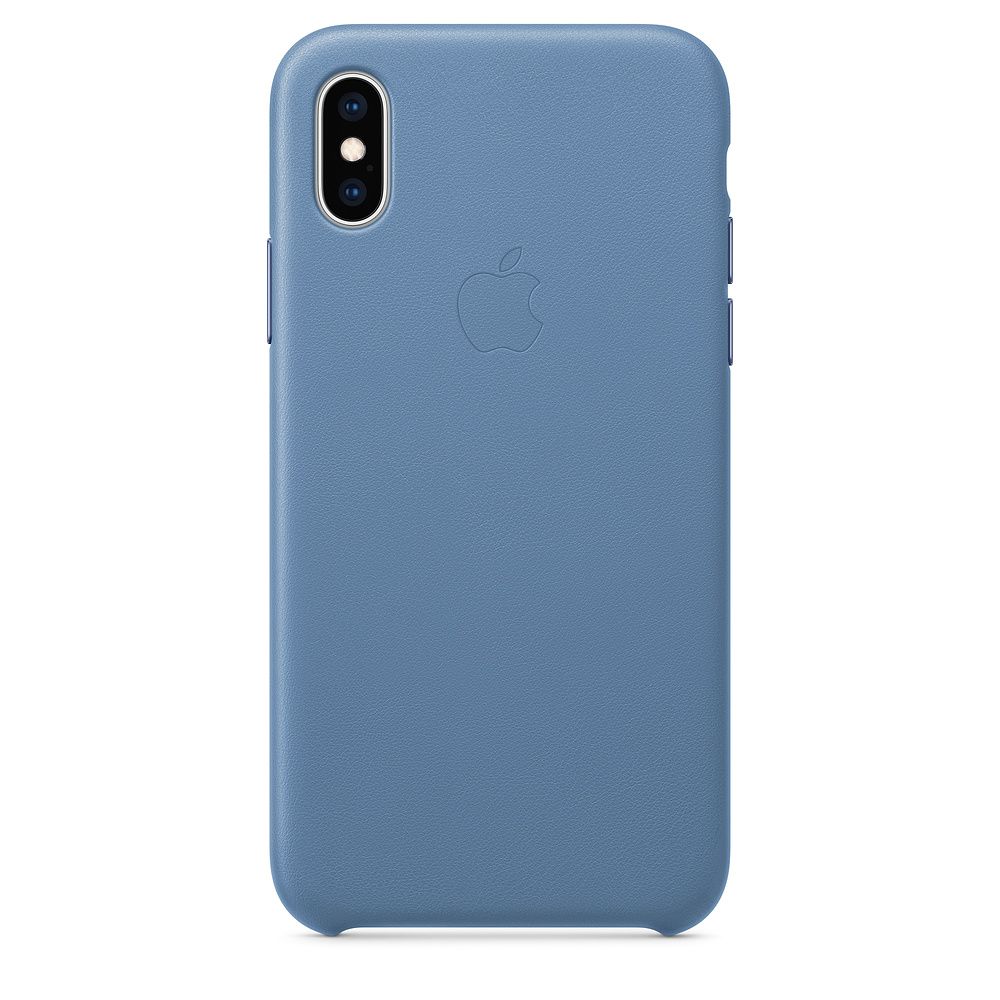 Apple Leather Case 1:1 for iPhone Xs  Max Cornflower