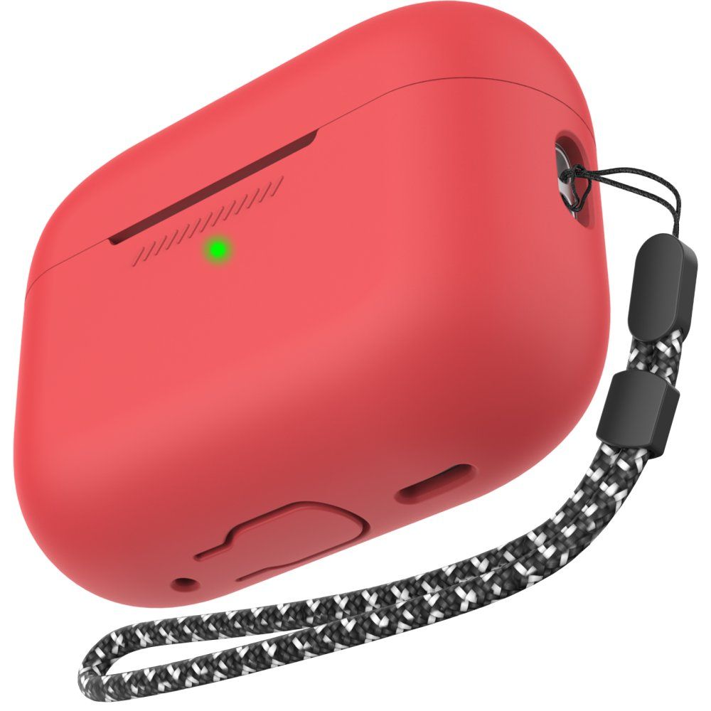 AhaStyle Colorful Silicone Case for Airpods Pro 2 Red