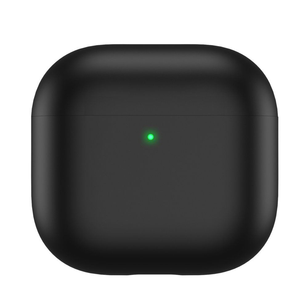 AhaStyle Ultra-Thin Colorful Silicone Case for Airpods 4 Black