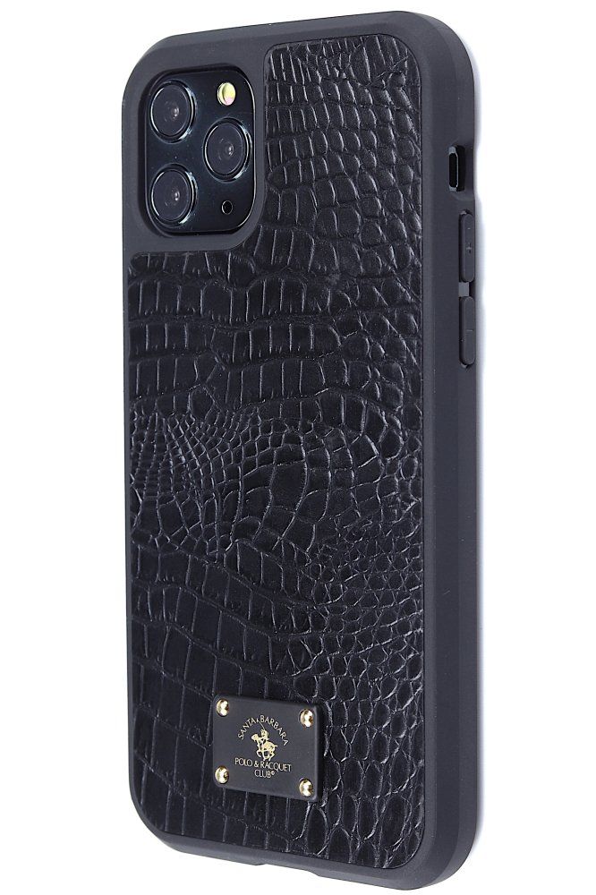 SBPRC Polo Apple Grayon Case for iPhone 11 Pro Max Crocodile Black