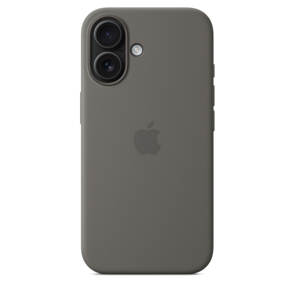 Apple Silicone Case 1:1 for iPhone 16 Stone Green