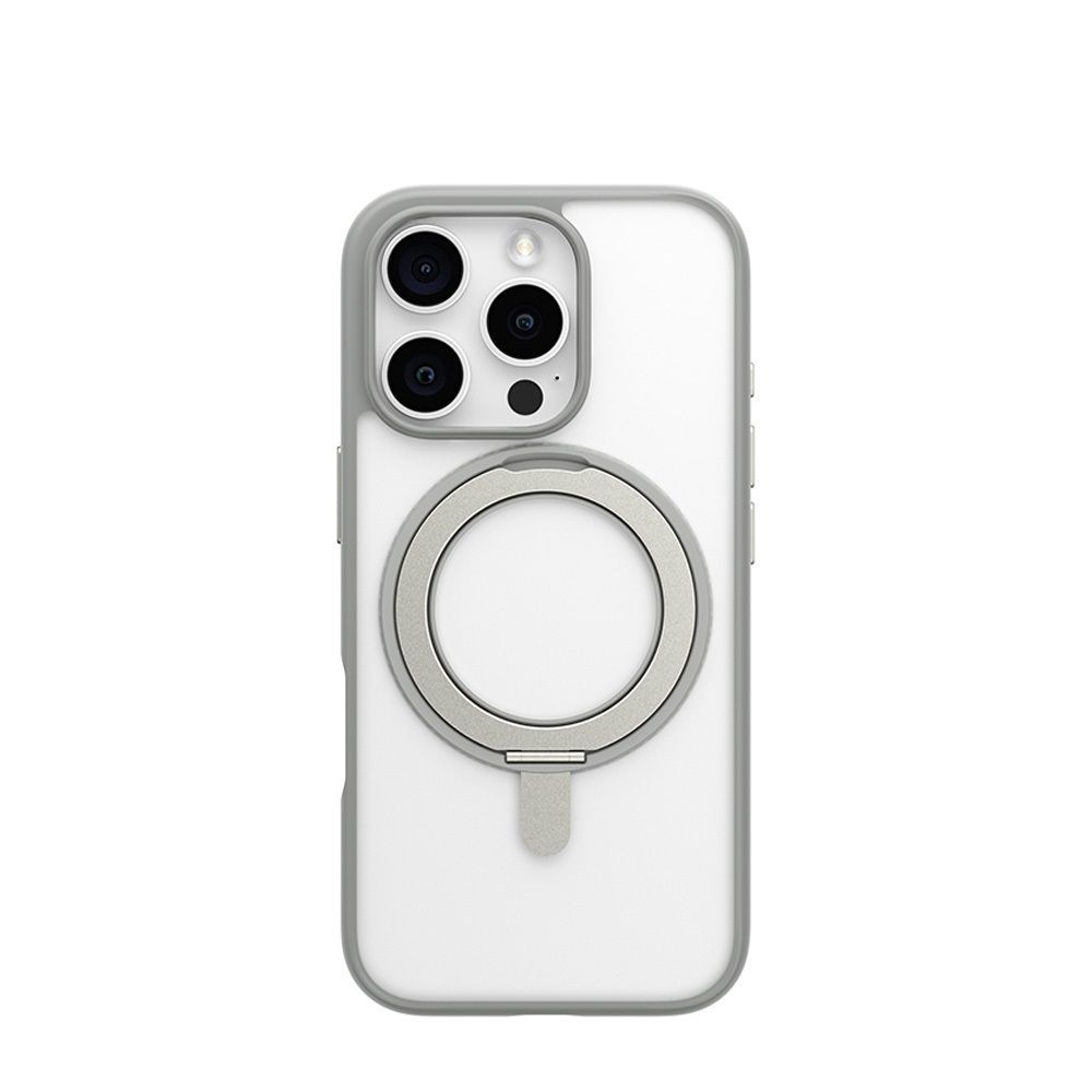 Blueo Magnetic Case Rotatable Stand for iPhone 16 Pro Max with MagSafe Grey