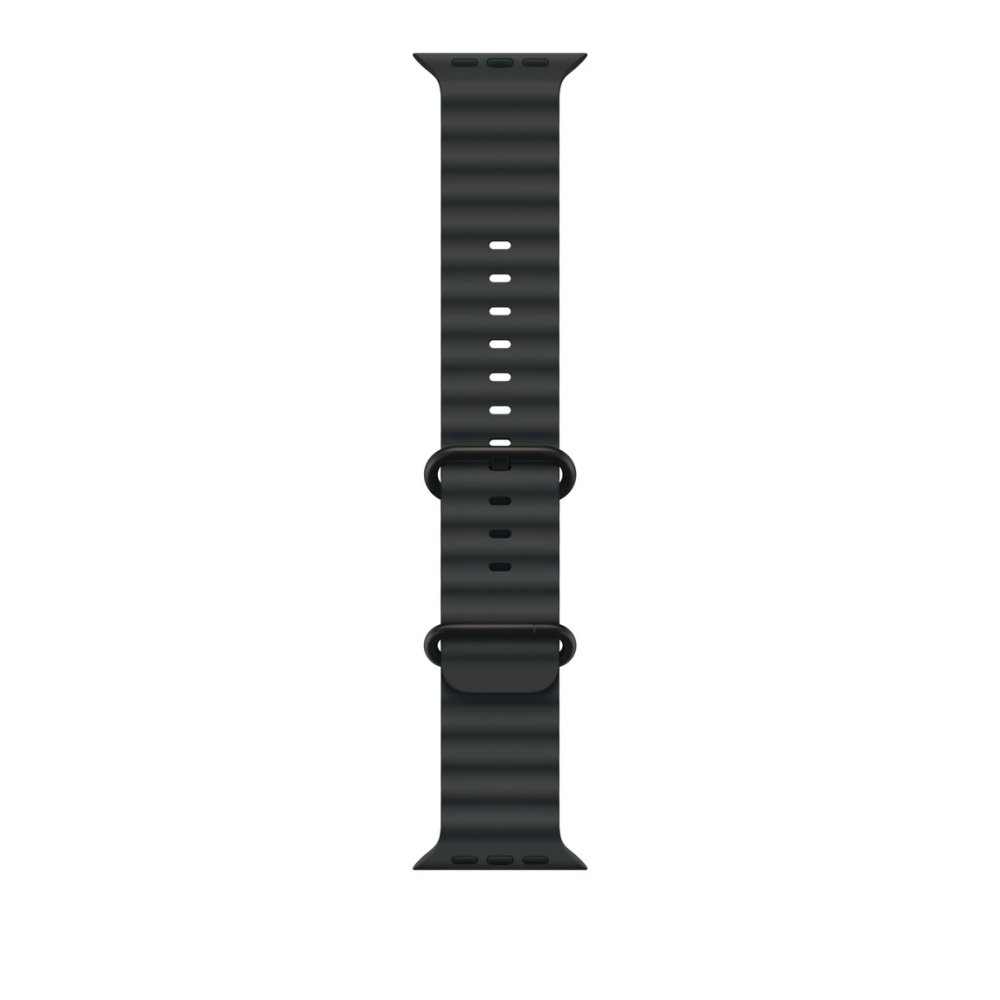 Ocean Band for Apple Watch 42/44/45/46/49 mm Black (Black Buckle)