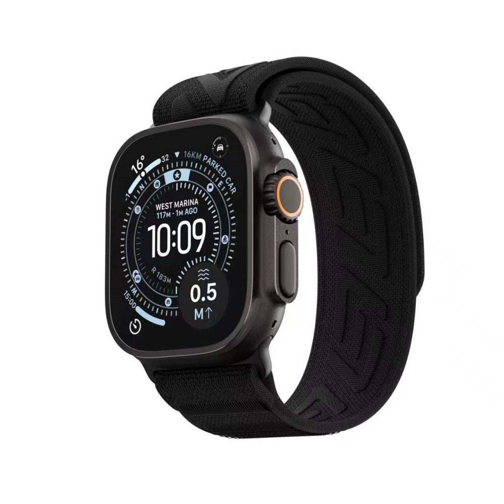 Blueo Trailweave Lite Loop Band for Apple Watch 42/44/45/46/49 mm Black