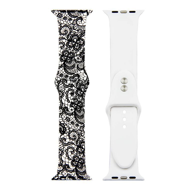 Painted Silicone Watch Band for Apple Watch 42/44mm S/M 25