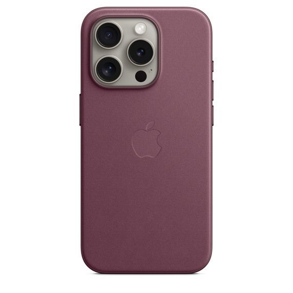 Apple FIneWoven Case 1:1 for iPhone 15 Pro with MagSafe Mulberry