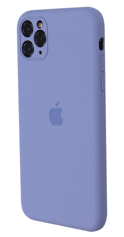 Apple Silicone Case for iPhone 11 Pro Max Lavender Grey (With Camera Lens Protection)
