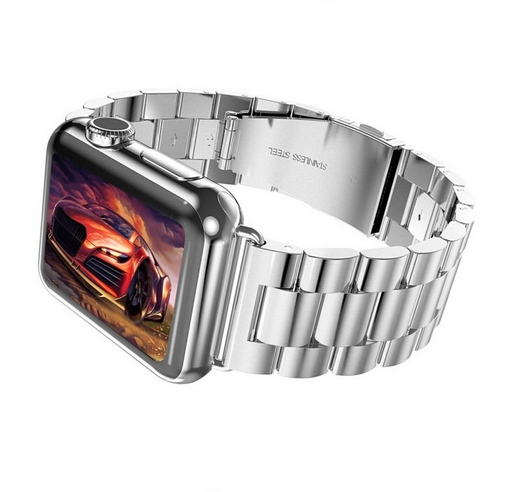 Stainless Steel Bracelet for Apple Watch 42mm Silver