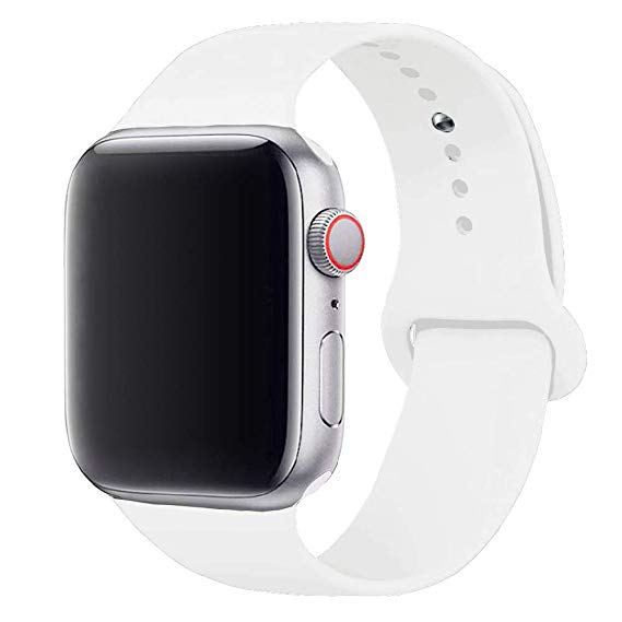 Silicone Watch Band for for Apple Watch 38/40mm S/M White
