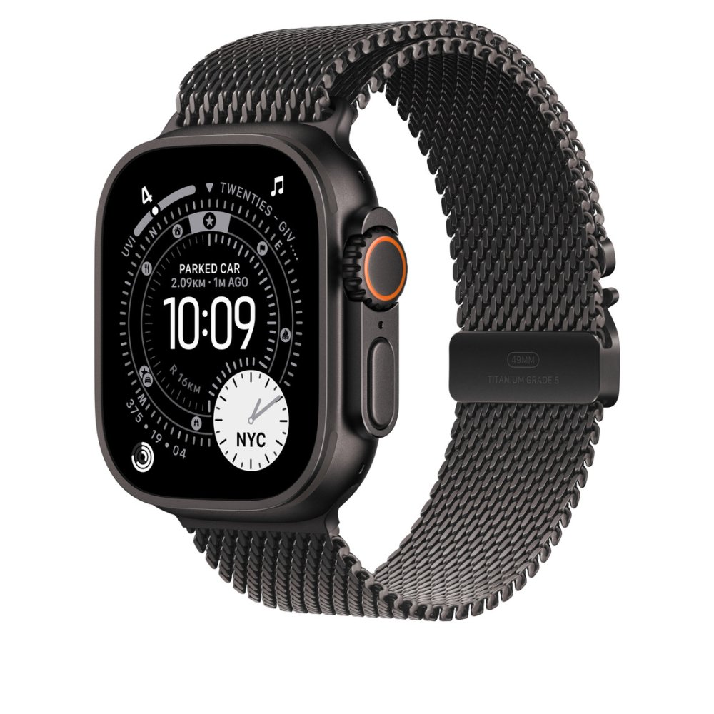 Milanese Loop for Apple Watch 38/40/41/42 mm (2024mm Black Titanium (new)