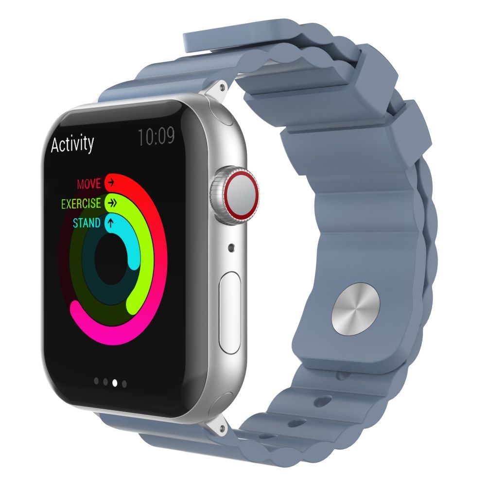AhaStyle Premium Rugged Silicone Band for Apple Watch 42/44mm Lavender Grey