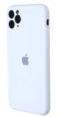 Silicone Case for iPhone 12 Pro White  (With Camera Lens Protection)