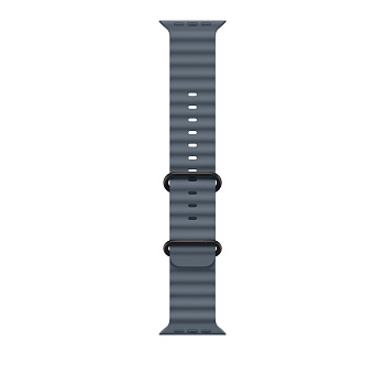 Ocean Band for Apple Watch 42/44/45/46/49 mm Anchor Blue (Black buckle)