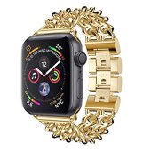 Stainless Steel Cowboy Chain Bracelet for Apple Watch 42/44/45 mm Gold