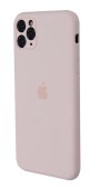 Apple Silicone Case for iPhone 11 Pro Max Pink Sand (With Camera Lens Protection)