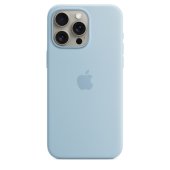 Apple Silicone Case 1:1 for iPhone 15 Pro with MagSafe Light Blue