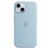Apple Silicone Case 1:1 for iPhone 15 with MagSafe Light Blue
