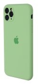 Silicone Case for iPhone 12 Pro Mint (With Camera Lens Protection)