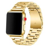 Stainless Steel Bracelet for Apple Watch 42/44/45 mm Gold