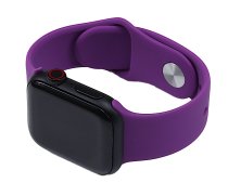 Silicone Watch Band for for Apple Watch 42/44/45 mm S/M Purple