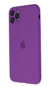 Silicone Case for iPhone 11 Pro Purple (With Camera Lens Protection)