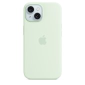 Apple Silicone Case 1:1 for iPhone 15 with MagSafe Soft Mint