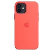 Apple Silicone Case 1:1 for iPhone 12/12 Pro with MagSafe Pink Citrus