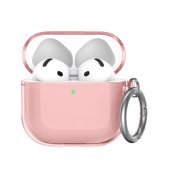 AhaStyle Transparent TPU Case for Airpods 4 Pink
