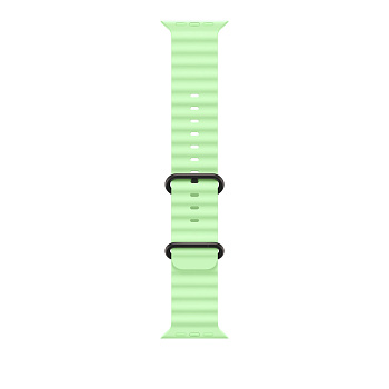 Ocean Band for Apple Watch 42/44/45/46/49 mm Neon Green (Black buckle)