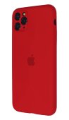 Apple Silicone Case for iPhone 11 Pro Max China Red (With Camera Lens Protection)