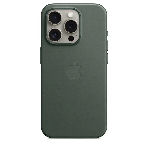 Apple FIneWoven Case 1:1 for iPhone 15 Pro with MagSafe Evergreen