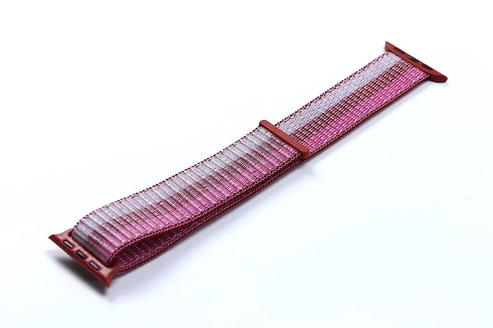 Nylon Sport Loop Band for Apple Watch 42/44 mm Berry