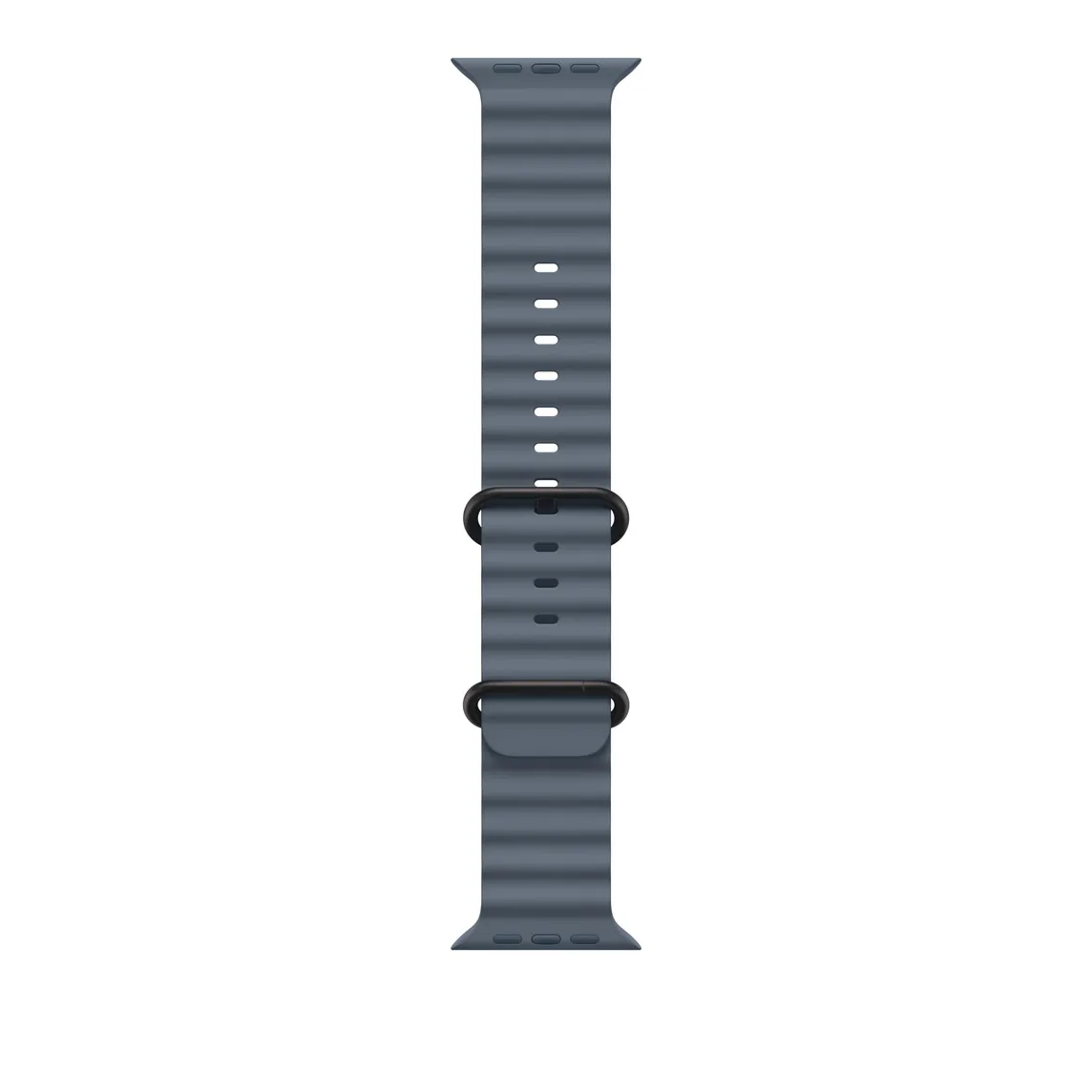 Ocean Band for Apple Watch 42/44/45/46/49 mm Anchor Blue (Black buckle)