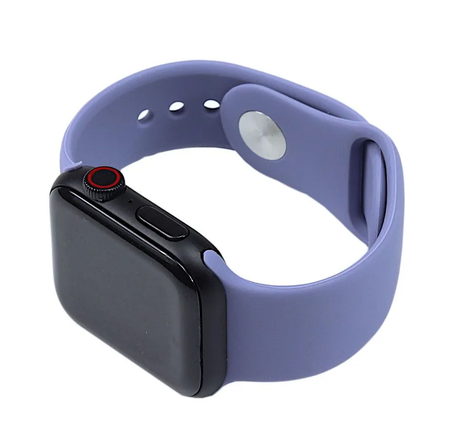 Silicone Watch Band for for Apple Watch 42/44mm S/M Lavender Gray